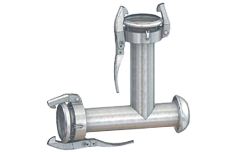 Cardan T-piece female part-male part  with outlet female part  I  Steel galvanised