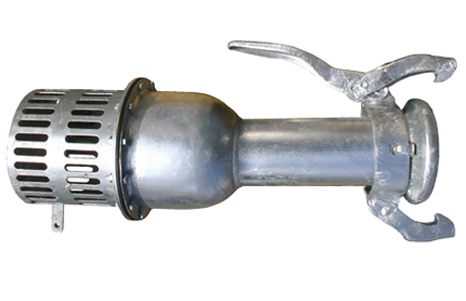 Cardan strainer with female part and foot valve   I  Steel galvanised