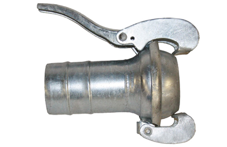 Bauer ball with beaded hose shank and lever ring  I  galvanised