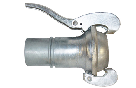 Bauer ball with smooth hose shank and lever ring  I  galvanised