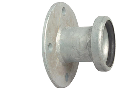 Bauer cup with flange  I  galvanised